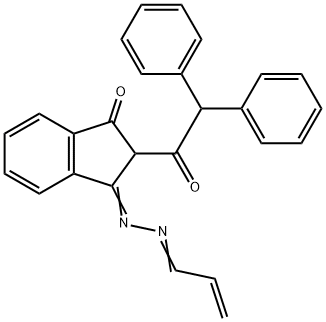 2-Diphenylacetyl-3-(2-propenylidene-hydrazono)indan-1-one,  2-Diphenylacetyl-indan-1,3-dione-1-(2-propenylidene)hydrazone