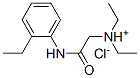 diethyl-[(2-ethylphenyl)carbamoylmethyl]azanium chloride Structural