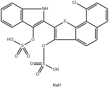 disodium 2-[9-chloro-3-(sulphonatooxy)naphtho[1,2-b]thien-2-yl]-1H-indol-3-yl sulphate 