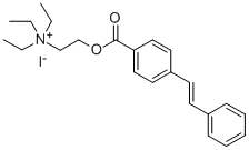 (2-Hydroxyethyl)triethylammonium iodide 4-stilbenecarboxylate