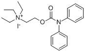 AMMONIUM, (2-HYDROXYETHYL)TRIETHYL-, IODIDE, DIPHENYLCARBAMATE