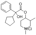 1,3-Dimethyl-4-piperidyl phenylcyclopentylglycolate hydrochloride