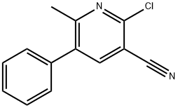 2-CHLORO-6-METHYL-5-PHENYLNICOTINONITRILE Structural