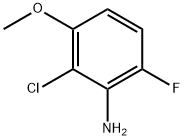 2-CHLORO-6-FLUORO-3-METHOXYANILINE Structural