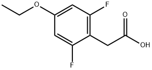 2,6-DIFLUORO-4-ETHOXYPHENYLACETIC ACID Structural