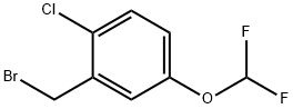 2-CHLORO-5-(DIFLUOROMETHOXY)BENZYL BROMIDE Structural