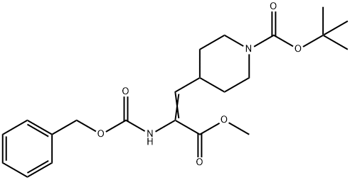 1-BOC-4-(2-CBZ-AMINO-2-METHOXYCARBONYL-VINYL)PIPERIDINE Structural