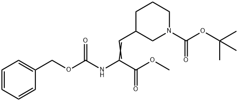 1-BOC-3-(2-CBZ-AMINO-2-METHOXYCARBONYL-VINYL)PIPERIDINE Structural