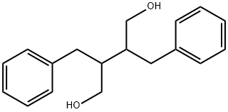 2,3-dibenzylbutane-1,4-diol Structural