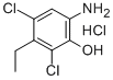 2,4-Dichloro-3-ethyl-6-aminophenol hydrochloride Structural