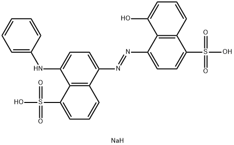 5-Hydroxy-4-[[4-(phenylamino)-5-sulfo-1-naphthalenyl]azo]-1-naphthalenesulfonic acid disodium salt Structural