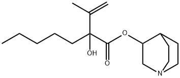 HEPTANOIC ACID, 2-HYDROXY-2-ISOPROPENTYL-, 3-QUINUCLIDINYL ESTER