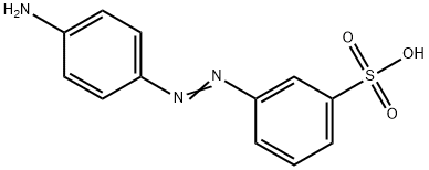 m-[(p-Aminophenyl)azo]benzenesulphonic acid Structural