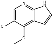 5-CHLORO-4-METHOXY-1H-PYRROLO[2,3-B]PYRIDINE Structural