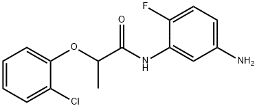 N-(5-Amino-2-fluorophenyl)-2-(2-chlorophenoxy)-propanamide Structural