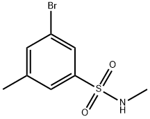 N-Methyl 3-Bromo-5-methylbenzenesulfonamide Structural