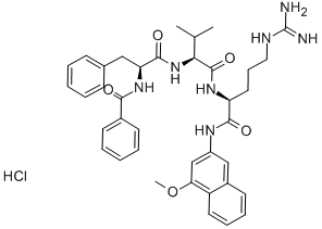 BZ-PHE-VAL-ARG-4M-BETA-NA HCL Structural