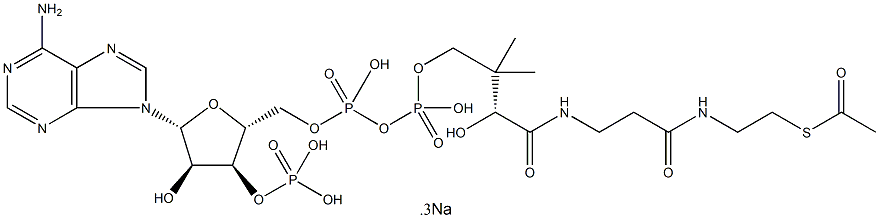Acetyl coenzyme A sodium salt Structural Picture