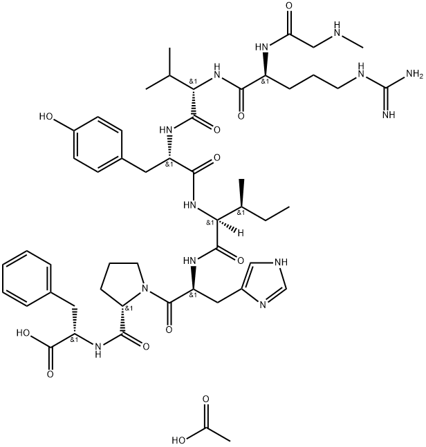 SAR-ARG-VAL-TYR-ILE-HIS-PRO-PHE Structural