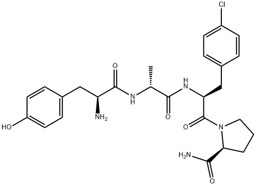 TYR-D-ALA-P-CHLORO-PHE-PRO-NH2 Structural