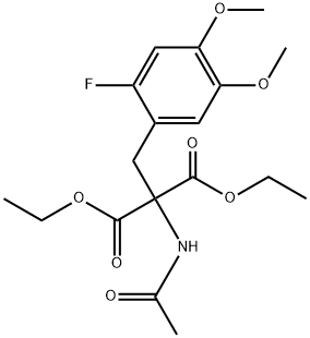 DIETHYL-2-ACETYLAMINO-2-(2''-FLUORO-4'',5''-DIMETHOXYBENZYL)-1,3-PROPANEDIATE