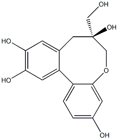 (7S)-3,7,10,11-Tetrahydroxy-7,8-dihydro-6H-dibenzo[b,d]oxocin-7-methanol Structural