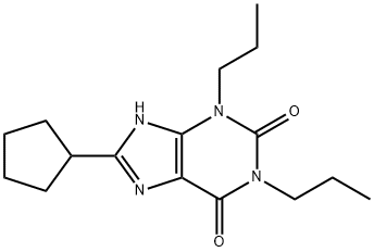 8-CYCLOPENTYL-1,3-DIPROPYLXANTHINE Structural