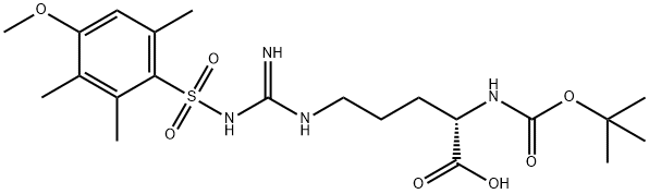 BOC-ARG(MTS)-OH Structural