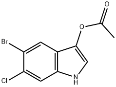 5-BROMO-6-CHLORO-3-INDOXYL-3-ACETATE Structural