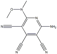 Amino-6-(N-methoxy-N-methylamino)-3,4,5-pyridinetricarbonitrile Structural