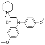 1-(2-(Bis(p-methoxyphenyl)amino)ethyl)-1-methyl-piperidinium bromide