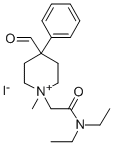 1-((Diethylcarbamoyl)methyl)-4-formyl-1-methyl-4-phenylpiperidinium io dide