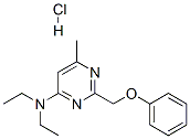 N,N-diethyl-6-methyl-2-(phenoxymethyl)pyrimidin-4-amine hydrochloride Structural