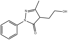 4-(2-HYDROXYETHYL)-3-METHYL-1-PHENYL-2-PYRAZOLIN-5-ONE Structural