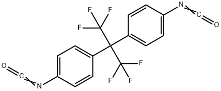 2,2-BIS(4-ISOCYANATOPHENYL)HEXAFLUOROPROPANE Structural