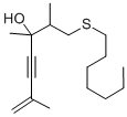 6-HEPTEN-4-YN-3-OL, 1-(HEPTYLTHIO)-2,3,6-TRIMETHYL-