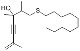 1-(Decylthio)-2,3,6-trimethyl-6-hepten-4-yn-3-ol