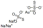 gold trisodium bis(thiosulphate)  Structural