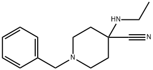 1-benzyl-4-(ethylamino)piperidine-4-carbonitrile  Structural