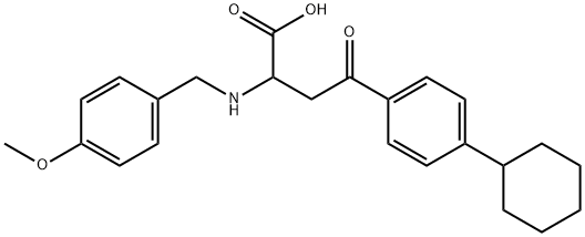 4-(4-cyclohexylphenyl)-2-[(4-methoxybenzyl)amino]-4-oxobutanoic acid