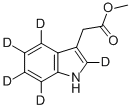 METHYL INDOLE-2,4,5,6,7-D5-3-ACETATE Structural