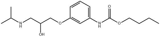 butyl N-[3-[2-hydroxy-3-(propan-2-ylamino)propoxy]phenyl]carbamate Structural