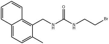 Urea, 1-(2-bromoethyl)-3-(2-methyl-1-naphthylmethyl)- Structural