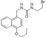 1-(2-Bromoethyl)-3-(4-propoxy-1-naphthalenemethyl)urea Structural