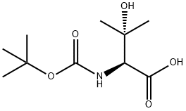 N-BOC-(S)-2-AMINO-3-HYDROXY-3-METHYLBUTANOIC ACID Structural