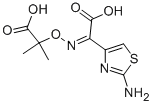 (Z)-2-(2-Aminothiazol-4-yl)-2-(1-carboxy-1-methyl)ethoxyiminoacetic acid Structural