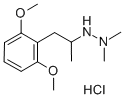 Hydrazine, 1,1-dimethyl-2-(2,6-dimethoxy-alpha-methylphenethyl)-, hydr ochloride Structural