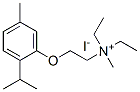 diethyl-methyl-[2-(5-methyl-2-propan-2-yl-phenoxy)ethyl]azanium iodide Structural