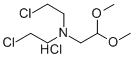 ACETALDEHYDE, 2-(BIS(2-CHLOROETHYL)AMINO)-, DIMETHYL ACETAL, HYDROCHLO RIDE Structural