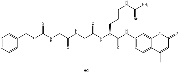 Z-GLY-GLY-ARG-7-AMINO-4-METHYLCOUMARIN Structural